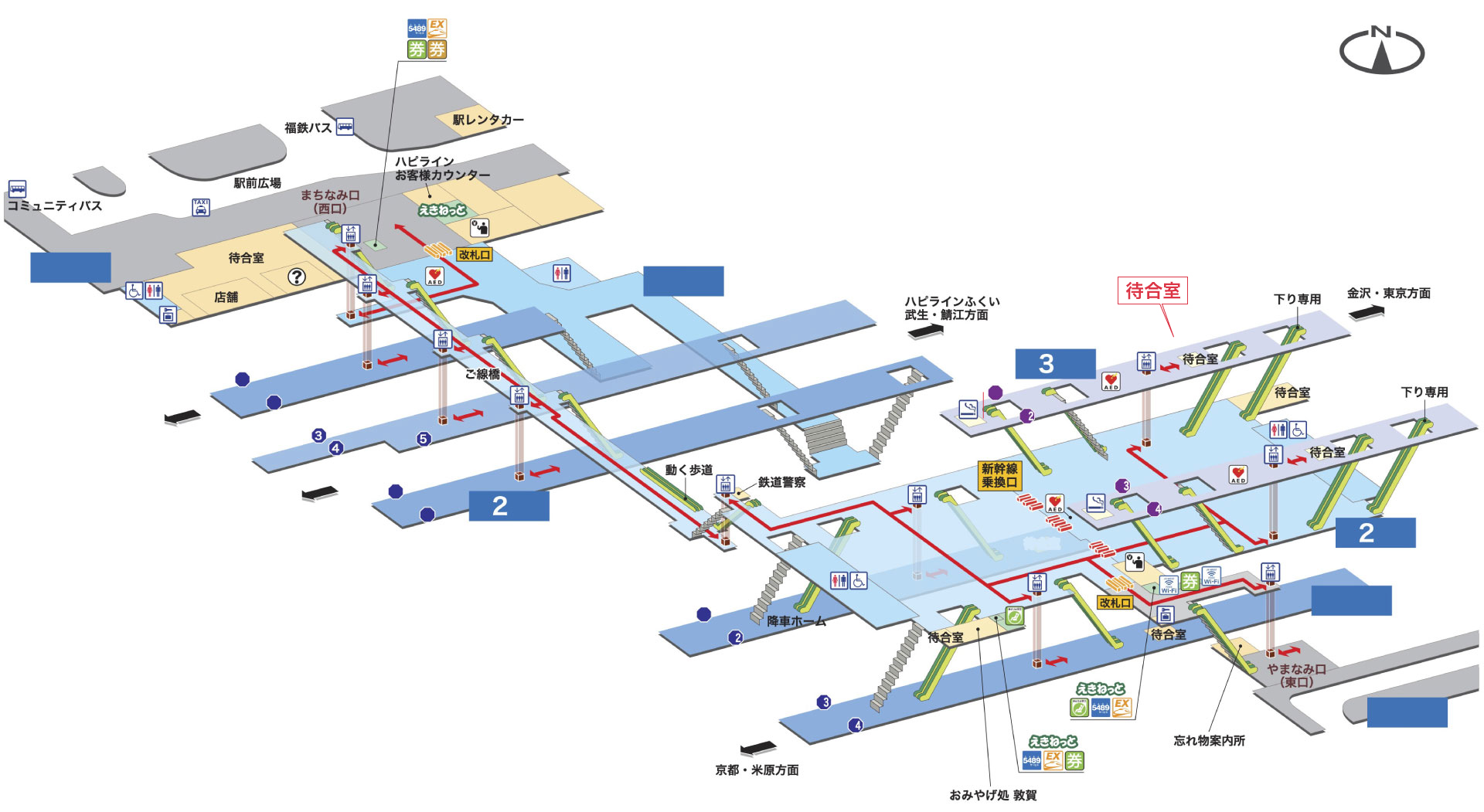 敦賀駅内